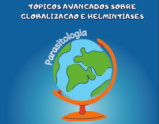 Capa colorida da apostila Tópicos Avançados sobre Globalização e Helmintíases