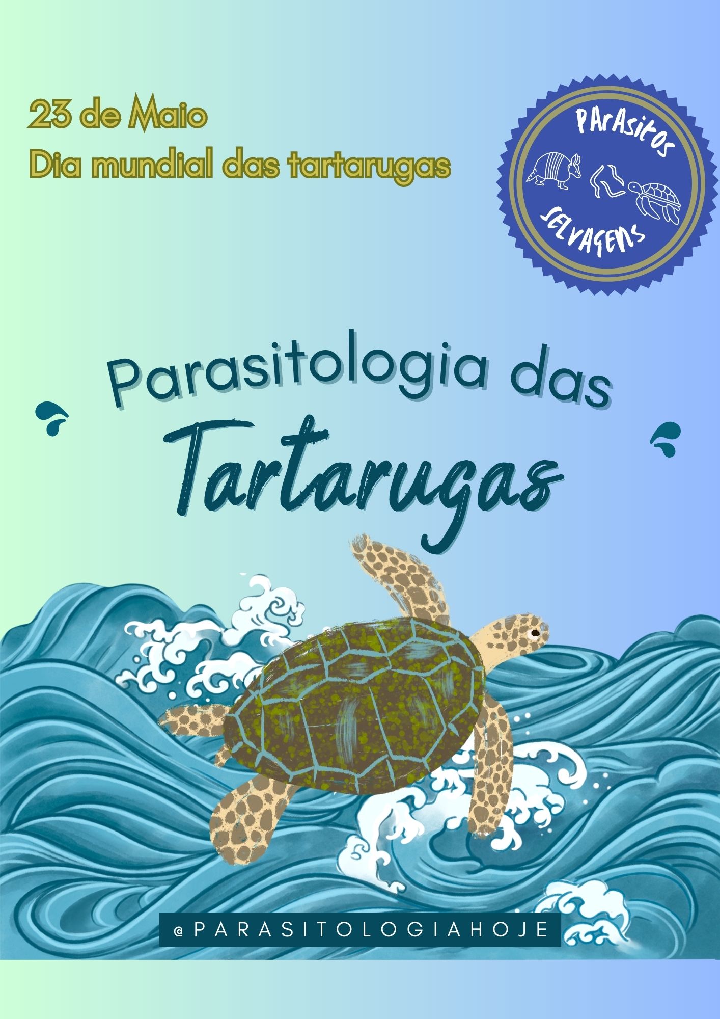 Capa Parasitos Selvagens - Tartarugas